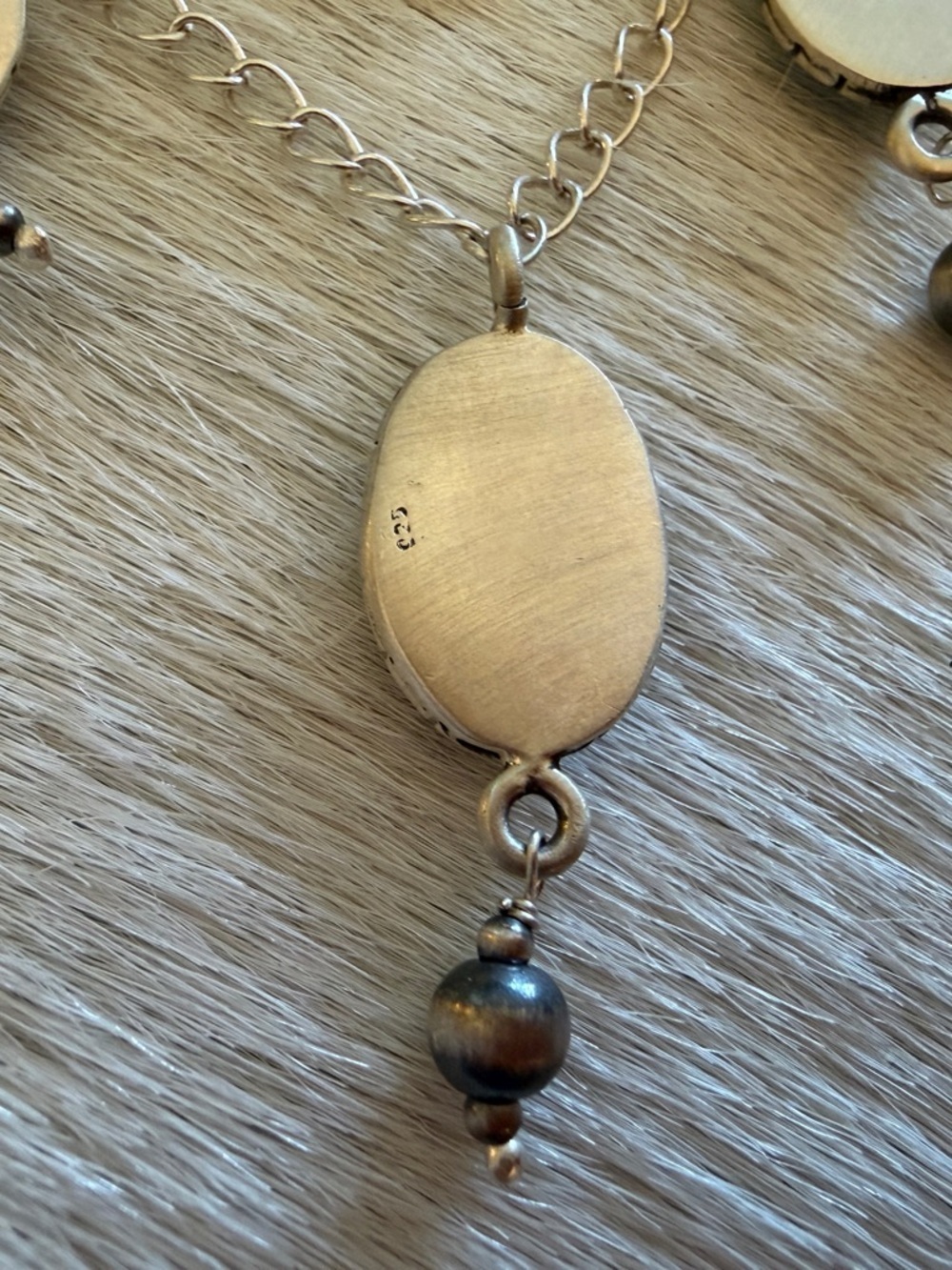 ❤️ Sierra Bella Turquoise 20” Sterling ADJ Necklace 5mm Desert Pearl Dangles 10G - Picture 11 of 12